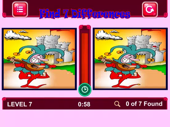 Ảnh chụp màn hình của Funny Find 7 Differences Game iPad 