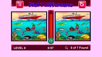 Tangkapan skrin Funny Find 7 Differences Game