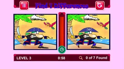 Tangkapan skrin Funny Find 7 Differences Game
