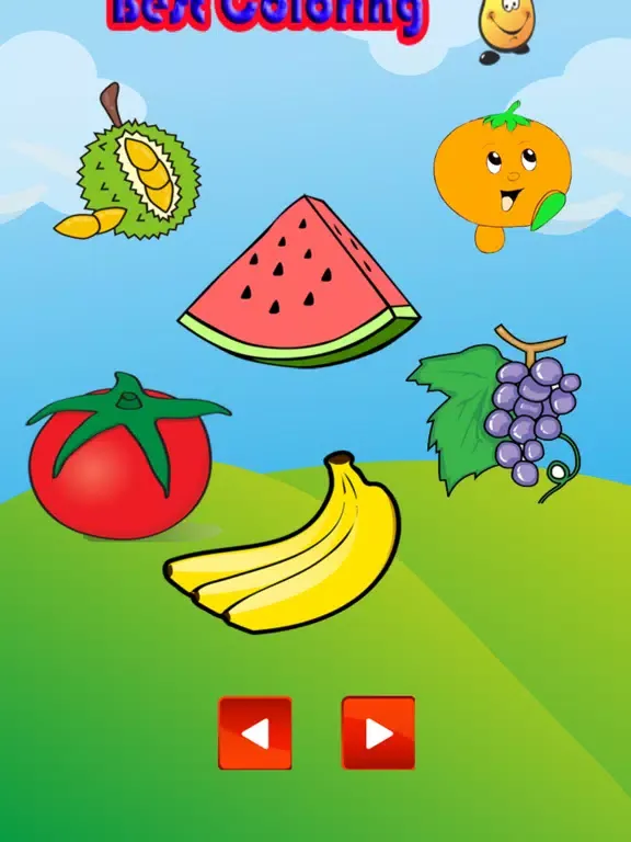 Capturas de tela do Happy Coloring Painting of Fruits iPad 