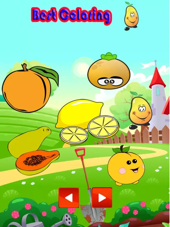 Capturas de tela do Happy Coloring Painting of Fruits iPad 