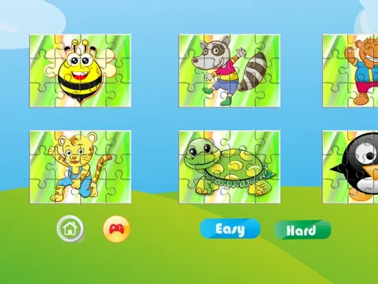 Happy Jigsaws of Animals Game iPad 应用截图
