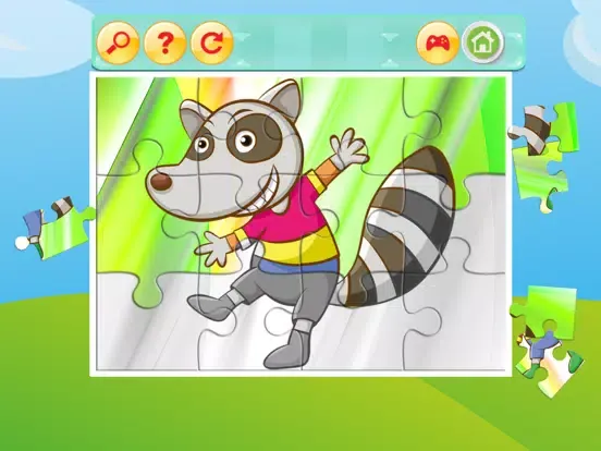Happy Jigsaws of Animals Game iPad 应用截图