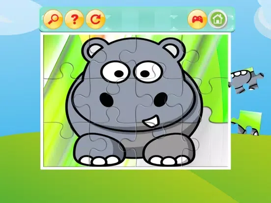 Happy Jigsaws of Animals Game iPad 应用截图
