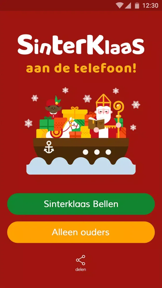 Sinterklaas aan de telefoon Screenshots