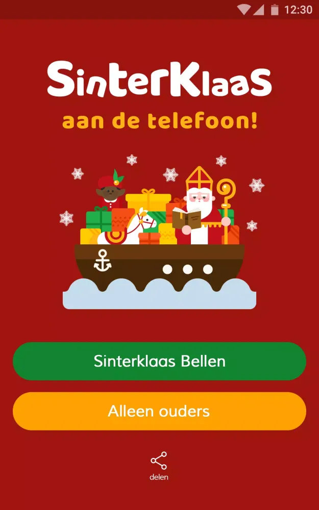 Sinterklaas aan de telefoon Screenshots
