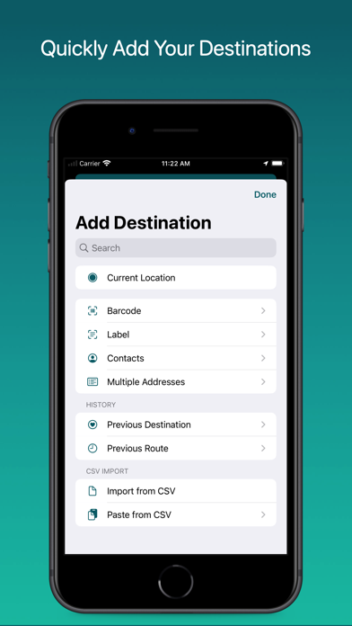Tangkapan layar Droppath Route Planner