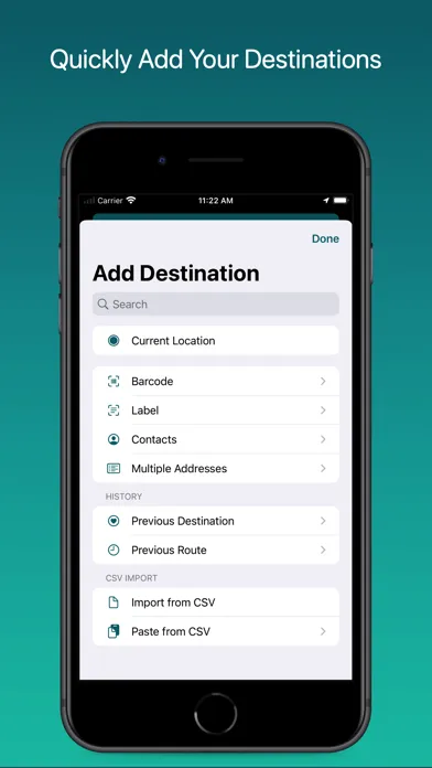 Screenshot di Droppath Route Planner