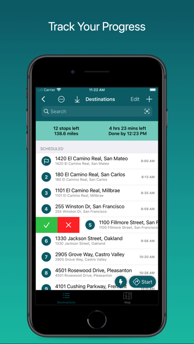 Tangkapan layar Droppath Route Planner