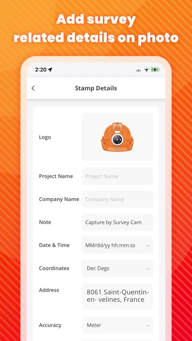Onsite Survey Camera & Geotag স্ক্রিনশট