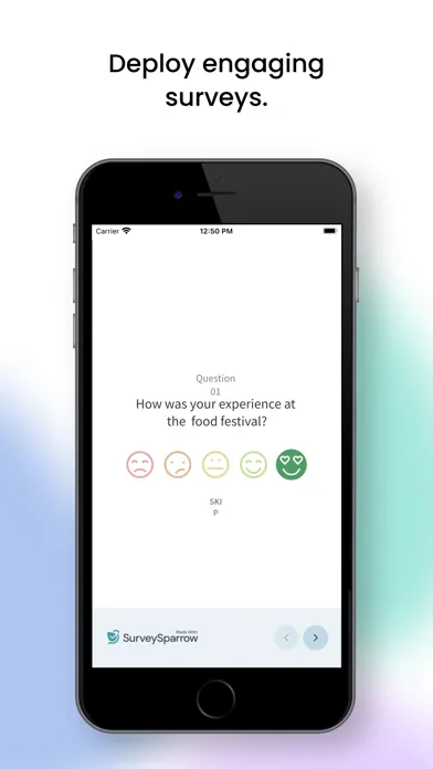 Captures d'écran de SurveySparrow - Offline Survey