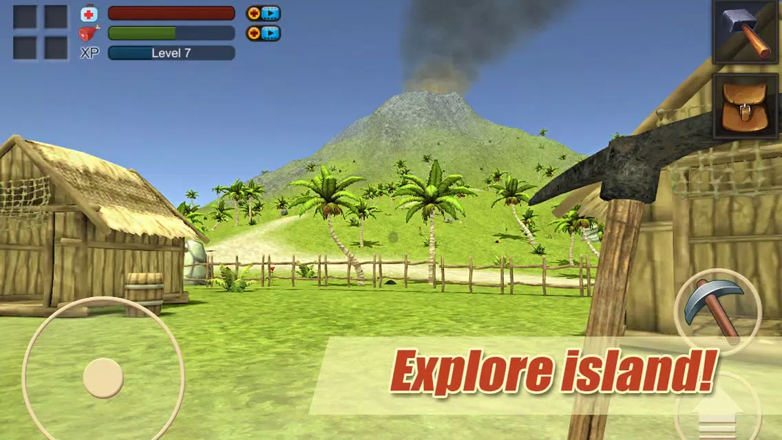 Captures d'écran de Survival Volcano Island 3D Full