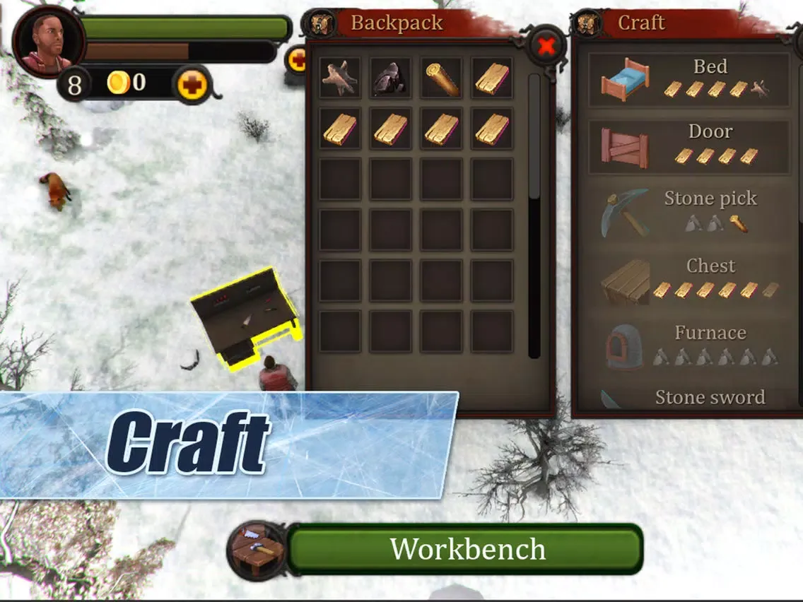 Winter Island CRAFTING GAME 3D Full iPad  स्क्रीनशॉट