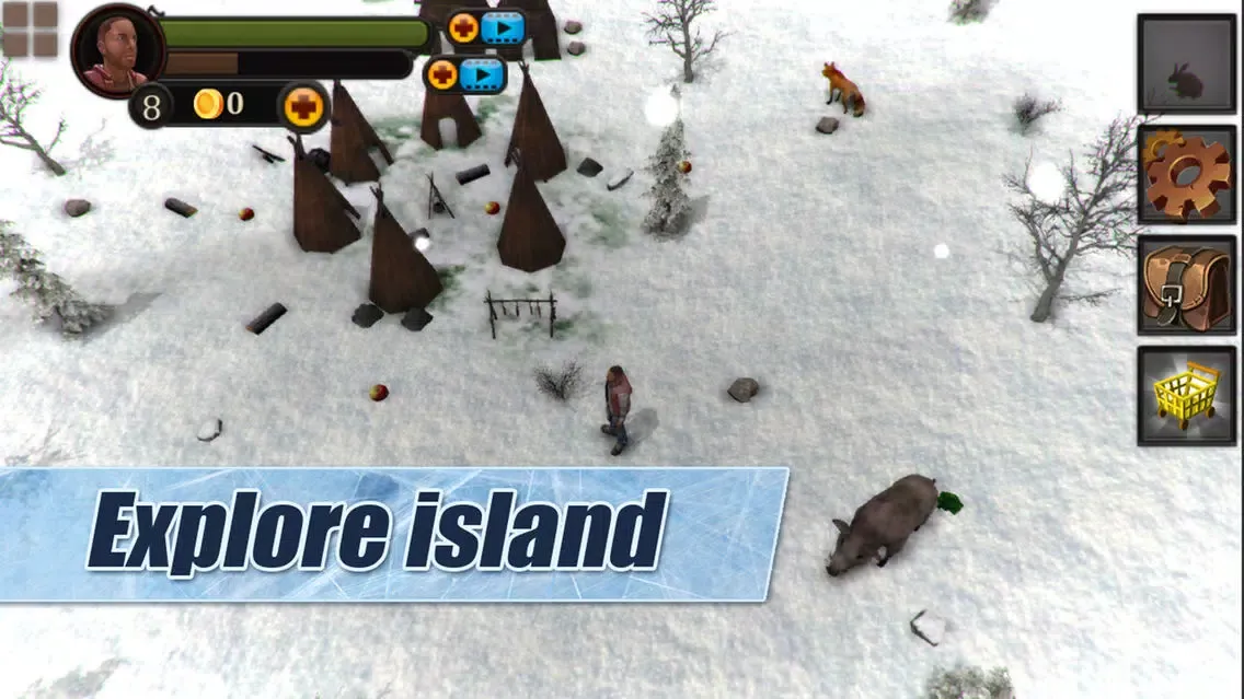 Winter Island CRAFTING GAME 3D Full स्क्रीनशॉट
