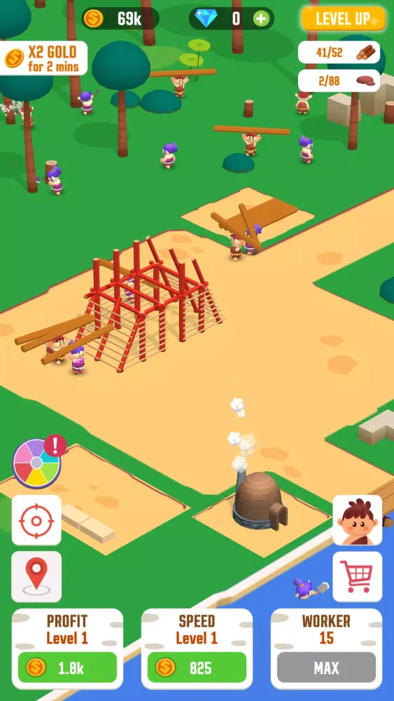 Zrzuty ekranu Idle Jungle: Survival Builder