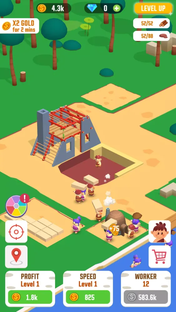Zrzuty ekranu Idle Jungle: Survival Builder