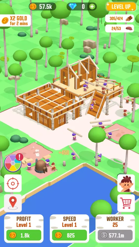 Zrzuty ekranu Idle Jungle: Survival Builder