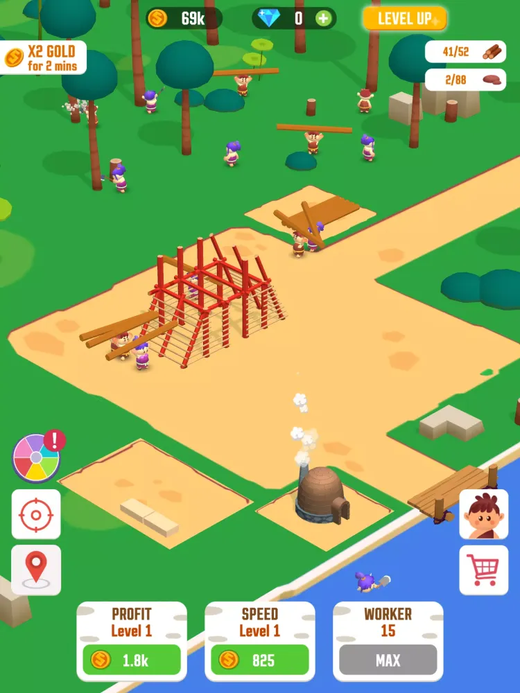 Zrzuty ekranu Idle Jungle: Survival Builder
