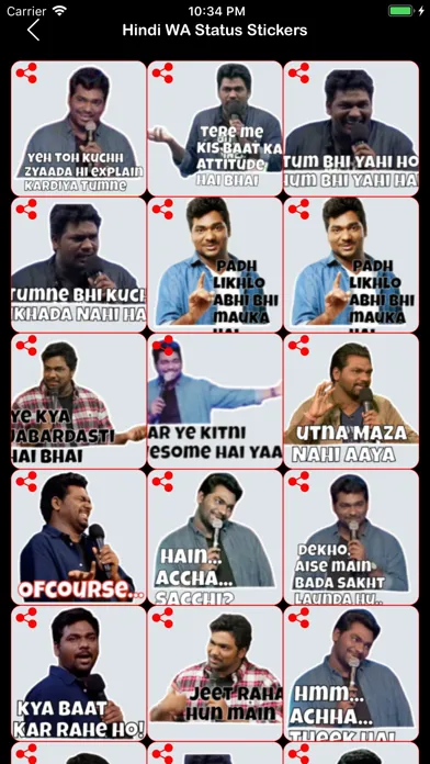 Hindi Stickers :WA Status 2020应用截图