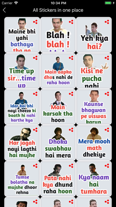 Tangkapan skrin Hindi Stickers :WA Status 2020