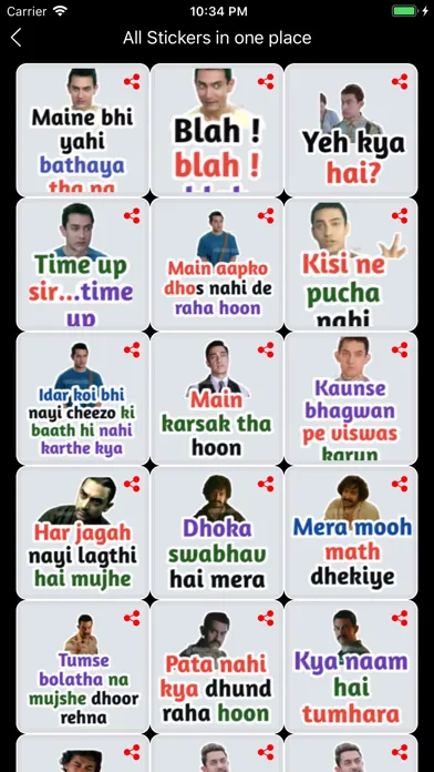Hindi Stickers :WA Status 2020应用截图