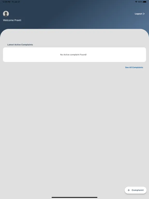 Citizen Complaint App iPad 应用截图