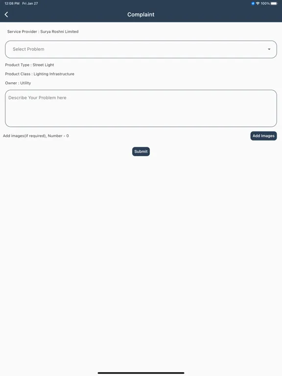 Citizen Complaint App iPad 应用截图