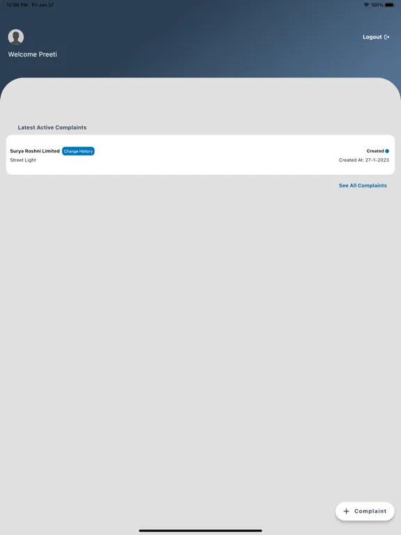 Citizen Complaint App iPad 应用截图