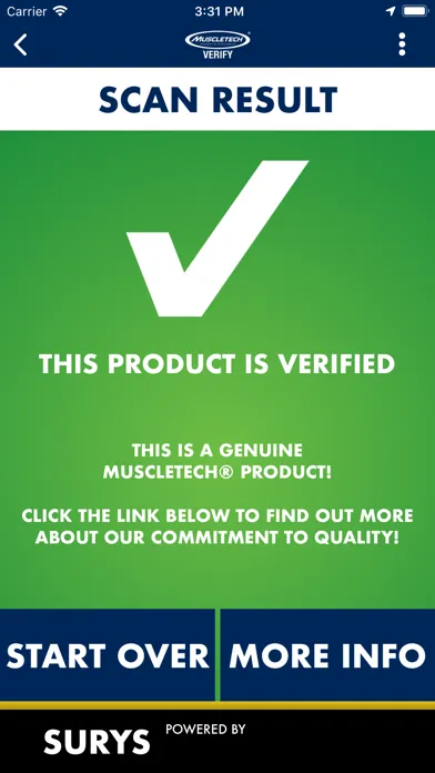 Скриншоты MuscleTech® Verify