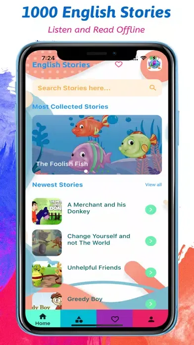 1000 English Stories Offline Screenshots