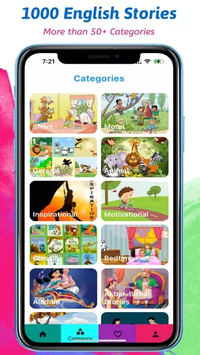 1000 English Stories Offline Screenshots