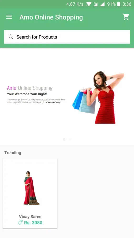 Captures d'écran de Amo Online Shopping