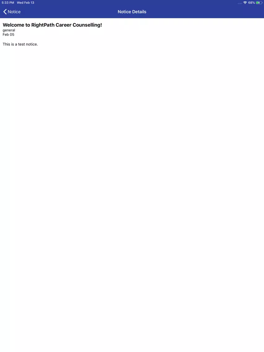 RightPath Career Counselling iPad  Screenshots