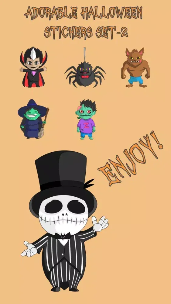 Adorable Halloween Stickers Screenshots