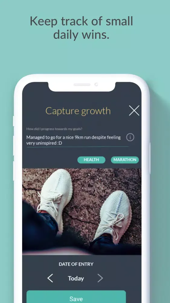 ภาพหน้าจอของ Growth Journal