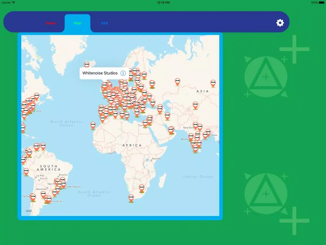 Zrzuty ekranu VFX Directory iPad 
