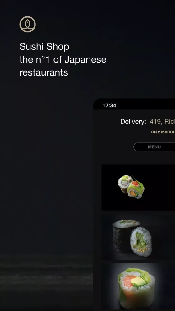 Sushi Shop, meal delivery应用截图