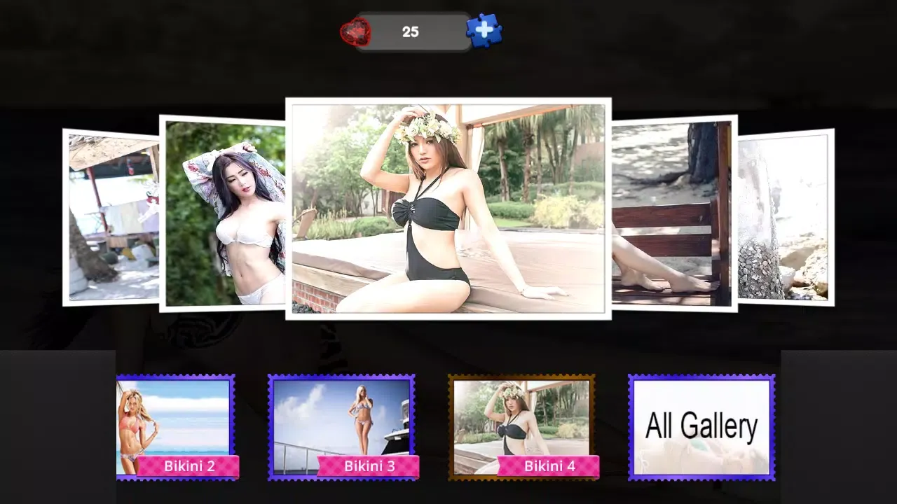 Captures d'écran de Sexy Bikini Girls Puzzle