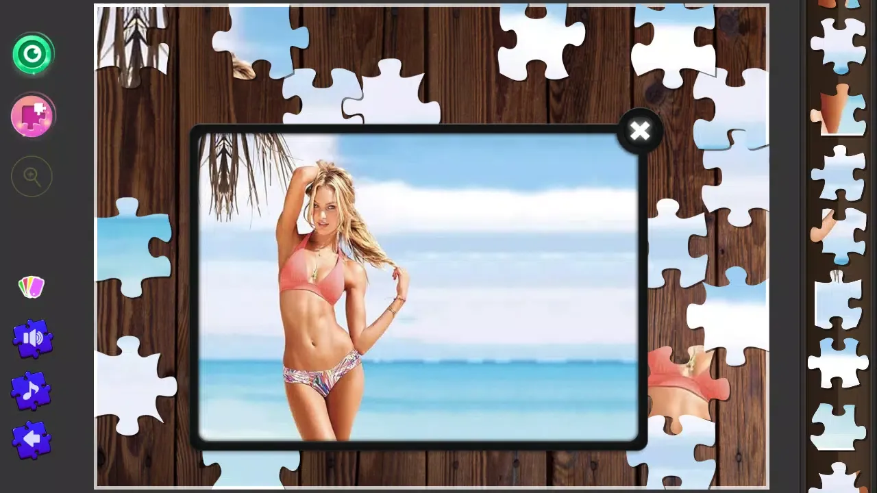 Captures d'écran de Sexy Bikini Girls Puzzle