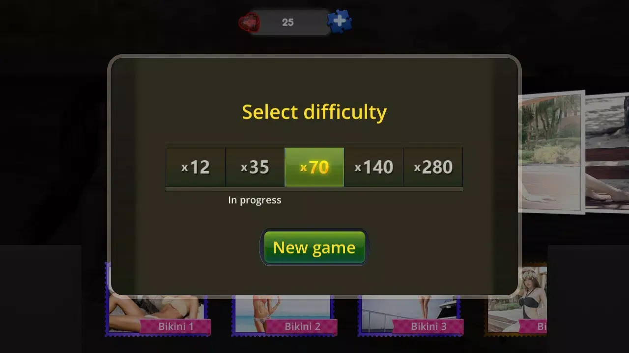 Captures d'écran de Sexy Bikini Girls Puzzle
