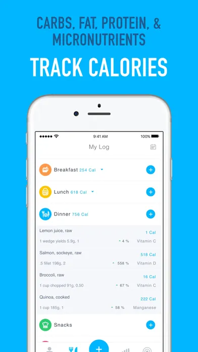 Captures d'écran de Nutritrack - Nutrition Tracker