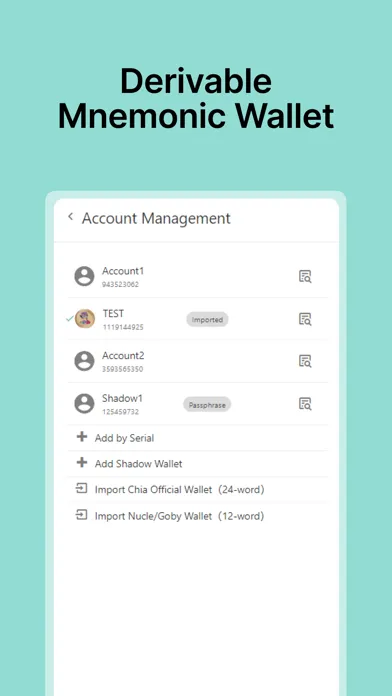 ภาพหน้าจอของ Pawket: Chia Wallet, XCH, NFTS