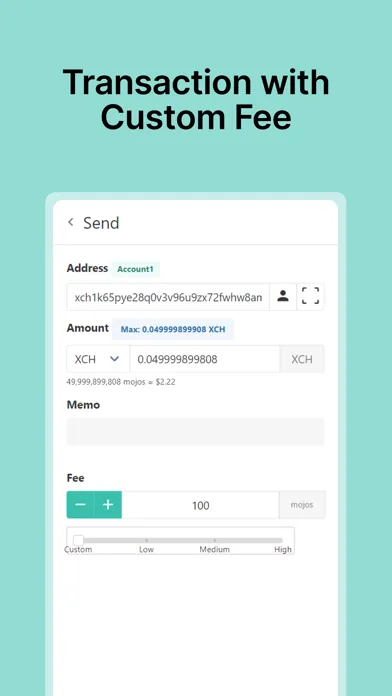 ภาพหน้าจอของ Pawket: Chia Wallet, XCH, NFTS