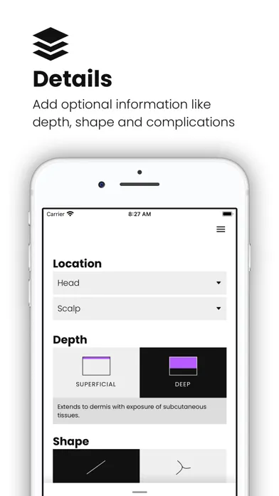 Zrzuty ekranu Suture: Laceration Repair App