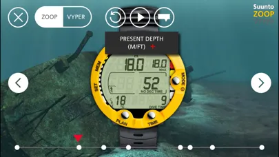 Tangkapan layar Suunto Zoop-Vyper