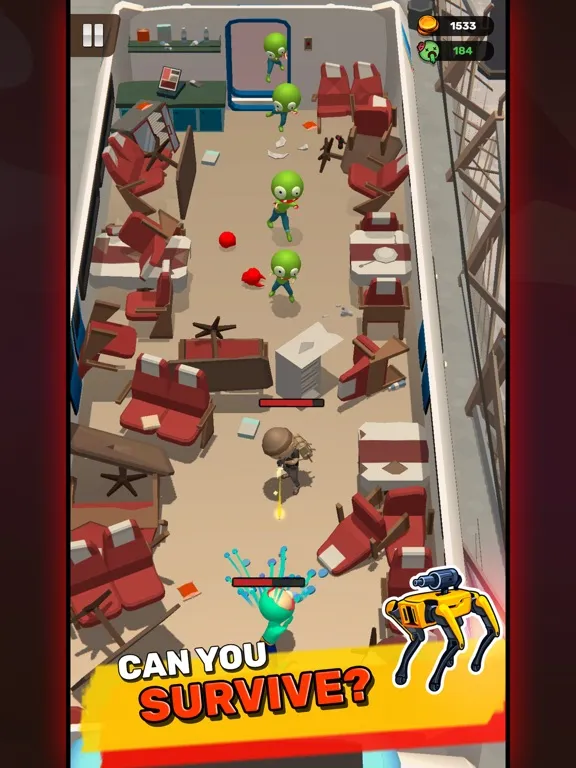 Captures d'écran de Last Survivor : Zombie Game iPad 