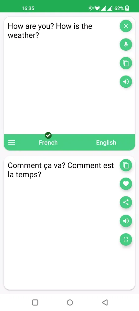 ภาพหน้าจอของ French - English Translator
