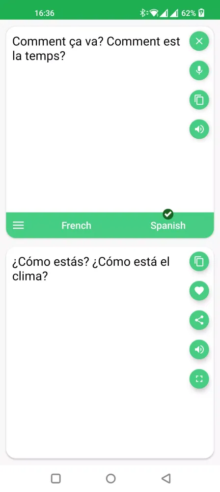 French - Spanish Translator Screenshots