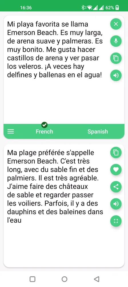 French - Spanish Translator Screenshots