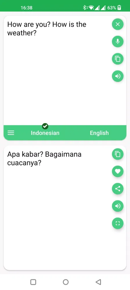 Indonesian - English Translato Screenshots